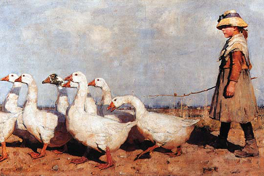 « to pâturage new » par james guthrie, reproduction d’art