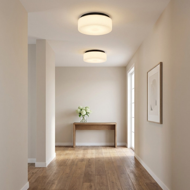 Axira Two Light Flush Mount, No, Midnight Black
