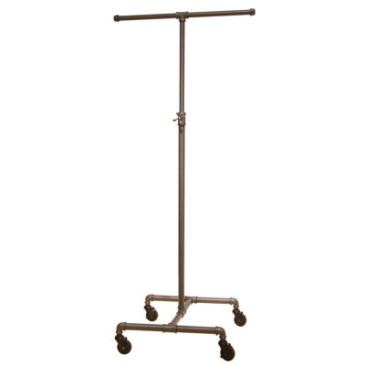 Attridge 21'' Metal Rolling Clothing Rack