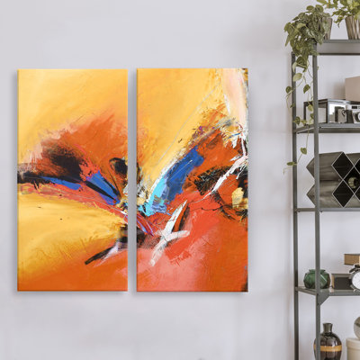 « bueno exchange lxxiii », ensemble de 2 reproductions d’art sur toiles tendues