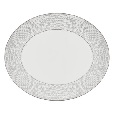 Gio Platinum 13in Oval Serving Platter