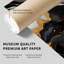 «Abstract Gold Brush Strokes VI», reproduction d'art moderne sans cadre