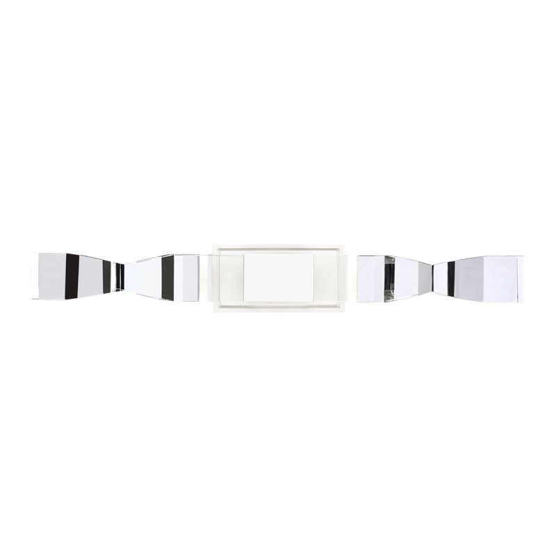 Mamadim Steel LED Wallchiere, 31.38" H x 4.5" W x 4.88" D, Matte White