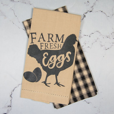 Ensemble de deux serviettes Fresh Eggs