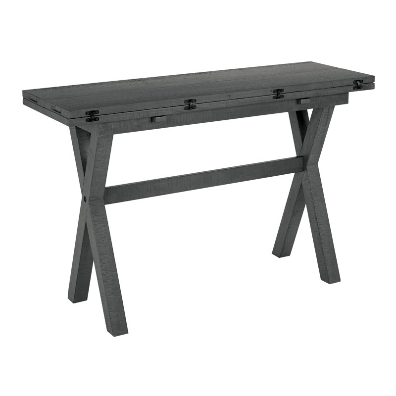Meilani 47.75'' Console Table, Distressed Washed Gray