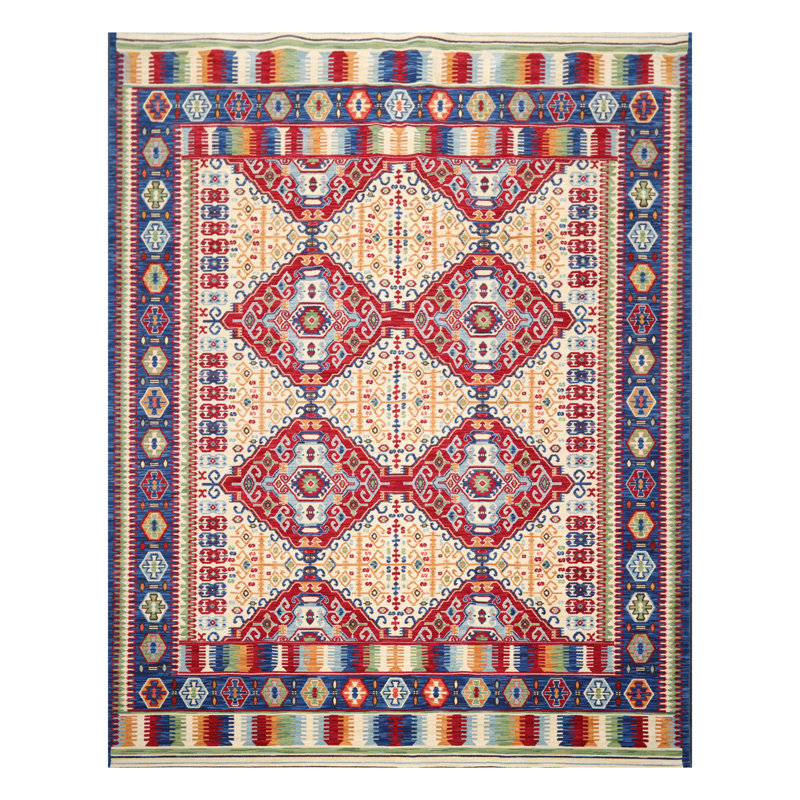 Tapis oriental en laine ivoire / rouge Oriental