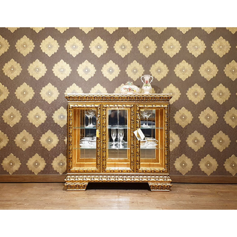 Desserte en bois massif Haylan, H 40,5 po x l 43,5 po x P 18,5 po