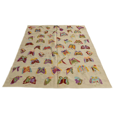 6 Ft Square Perry Ivory Rug