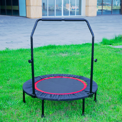 Mini trampoline en métal 40 pouces noir