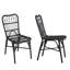 Ensemble de 2 chaises d'extérieur en osier de patio pour l'extérieur (excluant la table)-1343722392