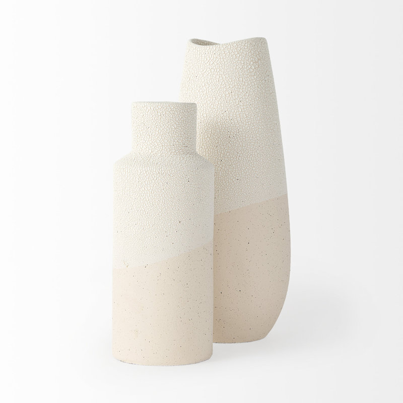 Vase de table en céramique Jennifer, H 13,98 po x l 5,91 po x P 5,91 po
