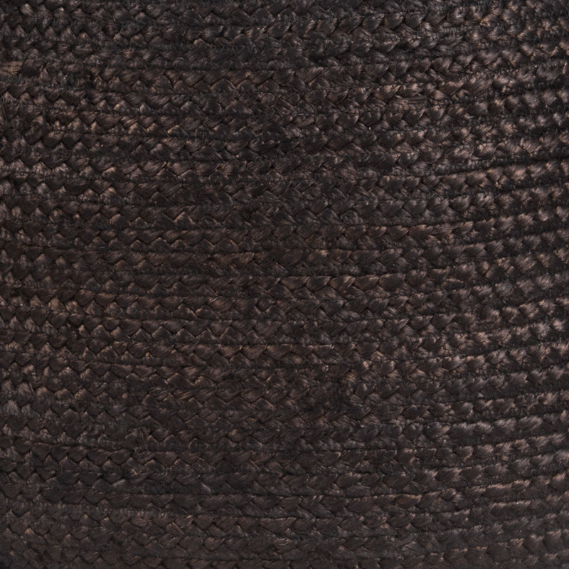 Lillian footstool - black, Jute noir