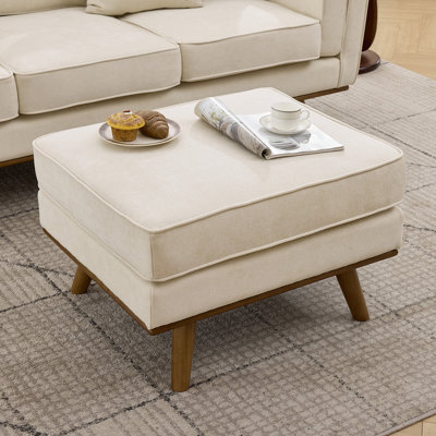 29.7''W Chenille Ottoman
