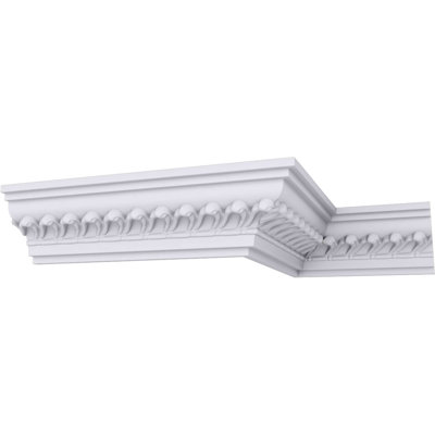 2 3/4"H x 2 1/2"P x 3 3/4"F x 94 1/2"L Barcelona Crown Moulding