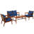 Dameika Acacia 4 - Person Patio Conversation Set with Cushions-1407660251-1458781157