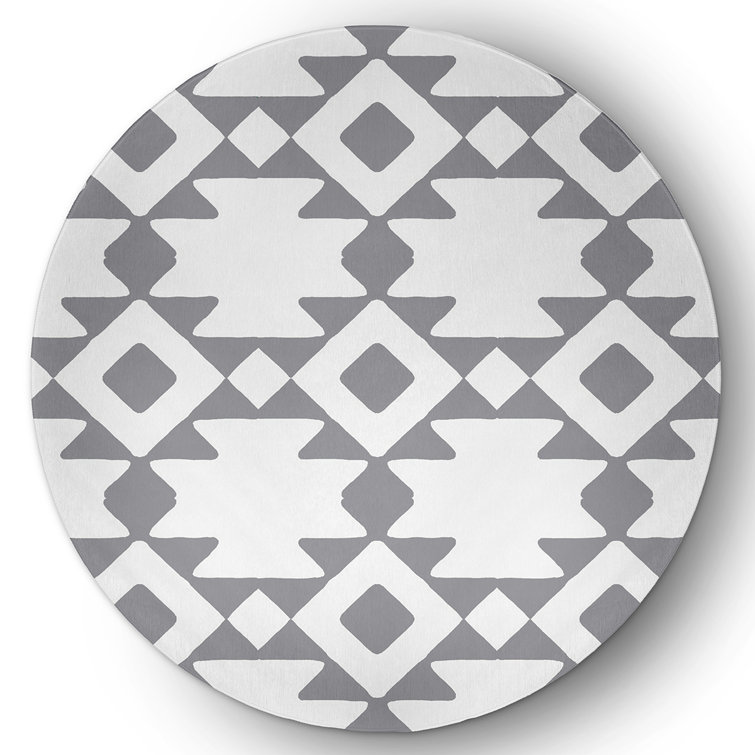 Chenille Geometric Indoor Rug