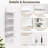 5-Tier Floating Wall Storage Display Shelf（white）-1982147952