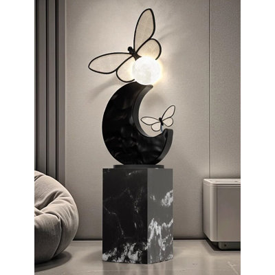 Lampe lunaire papillon en résine de luxe pour la décoration intérieure