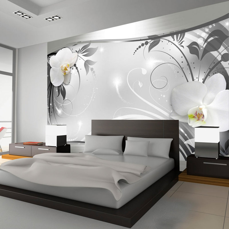 Floral Wall Mural, 96.5" L x 137.8" W