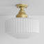 1 - Suspension lumineuse réglable en verre de style école pour îlot de cuisine