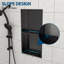 Double tablette 13 "X 25" en acier inoxydable pour niche de douche, bronze industriel-275051895-275051893