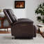 Fauteuil inclinable surdimensionné en similicuir de 48,43 po avec massage 8 points, chaleur lombaire, ports USB et Type-C-1790722345