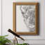 Graphite Bison Portrait I, toile encadrée de qualité supérieure - prête à être accrochée-989134710