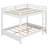 Queen Over Queen Size Bunk Bed, Bunk Bed Frame With Ladder And Guardrail For Kids Teens Adult, Maximize Space-2136094672