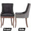 Ensemble de 4 chaises d'appoint rembourrées en lin-1198734837-1175140812-1198734827