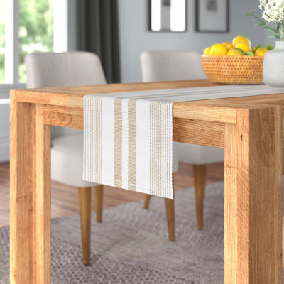 Striped 100% Cotton Table Runner