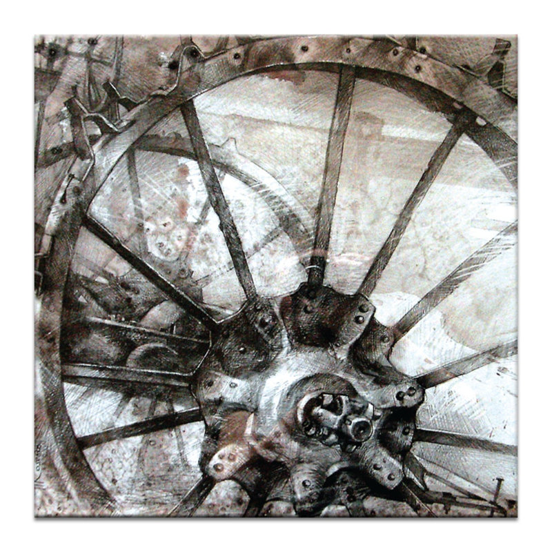 Olena Kosenko - Wrapped Canvas Painting, 41 cm H x 41 cm W