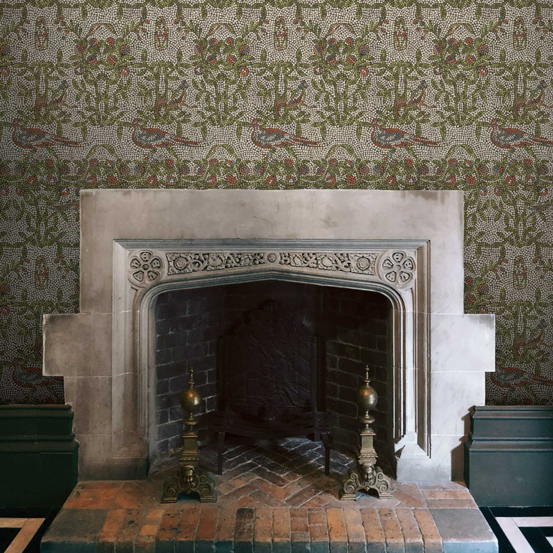 Strata Mosaic Peel and Stick Wallpaper by Jeremiah Brent, Green
