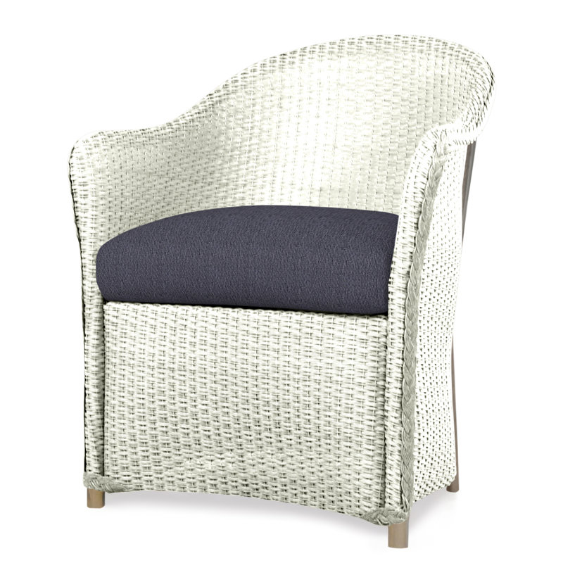 Weekend Retreat Outdoor Dining Armchair, Decorline Navy, Ivory