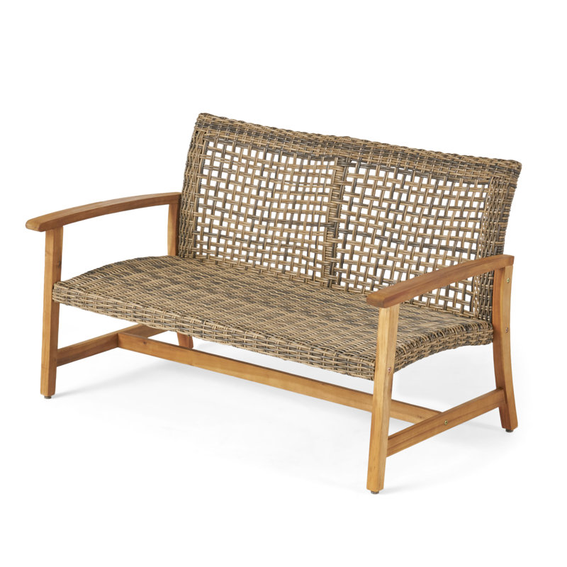 With Iron Accents And Wood Foundation A Classic Graceful Appearance, Brown/Natural