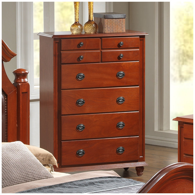Bucknell 37'' W 3 - Drawer Dresser, Cherry