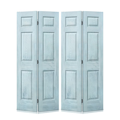 Paneled MDF Composite Double Bifold with Installation Hardware Kit