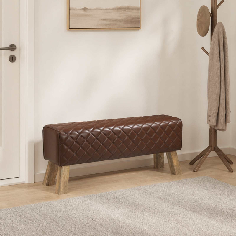 Upholstered Bench, 45cm H x 110cm L x 30cm D