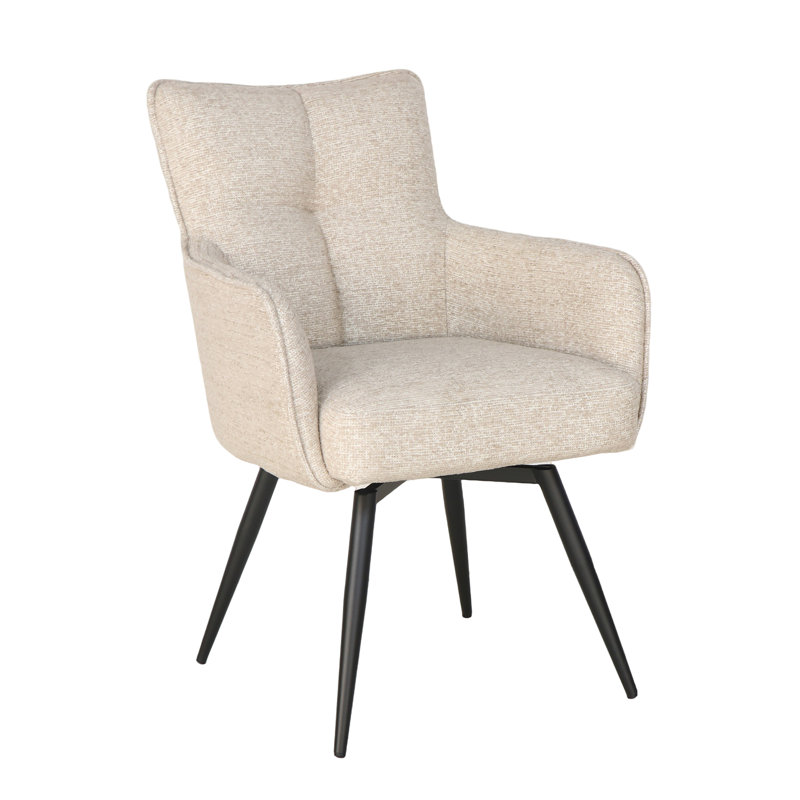 Adelise Swivel Chair Beige, Burgundy