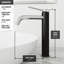 Lavabo de salle de bain rectangulaire en verre avec robinet H 10 po L 18 po x l 13 po x H 4 po Donatello-44789929-44823661