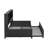 Twin Size Daybed with Trundle, Storage Shelves & USB Ports – Black Space-Saving Bed for Bedroom or Guest Room-207619486