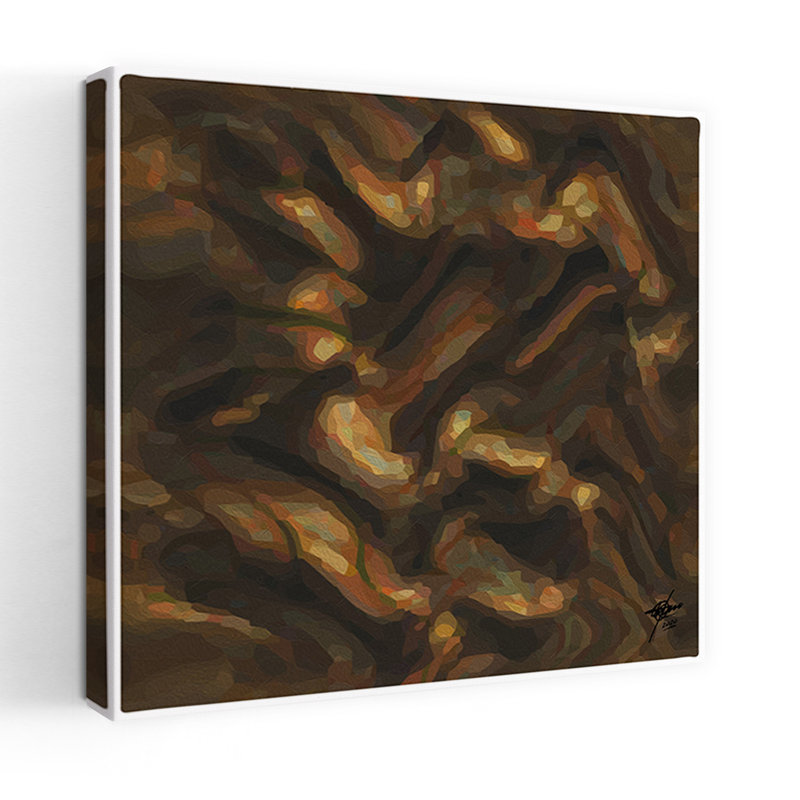 Contemporary Art Abstract Contemporary Organic Wall Art by Osvaldo Russo - Wrapped Canvas Print, 45.72 cm H x 45.72 cm W