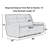 Meyah 81" Top Grain Italian Leather Match Power Reclining Sofa