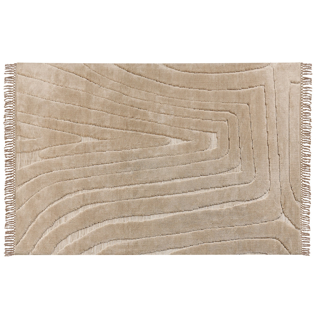 Teppich Laub in Beige