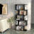 Five Layer Simple Household Black Bookshelf-1447182544-1447182547