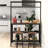 Kitchen Island, Bakers Rack, Island Table For Kitchen,3 Tier Microwave Stand Oven Shelf With Storage, Storage Shelf For Kitchen Dining Room Living Room,3 Hooks