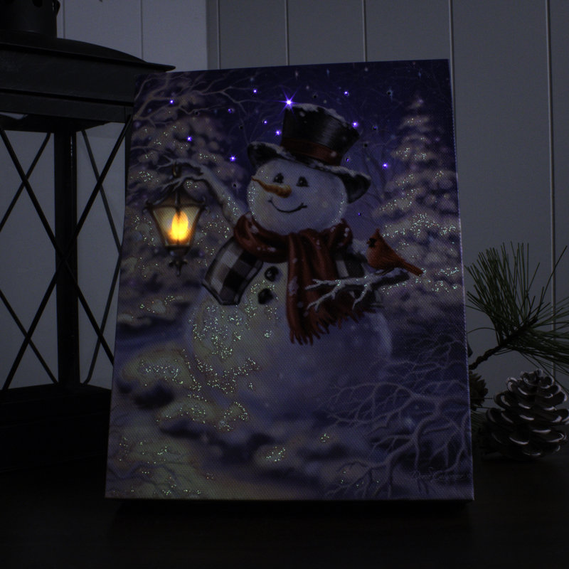 Winter Magic 8x6 Lighted Tabletop Canvas