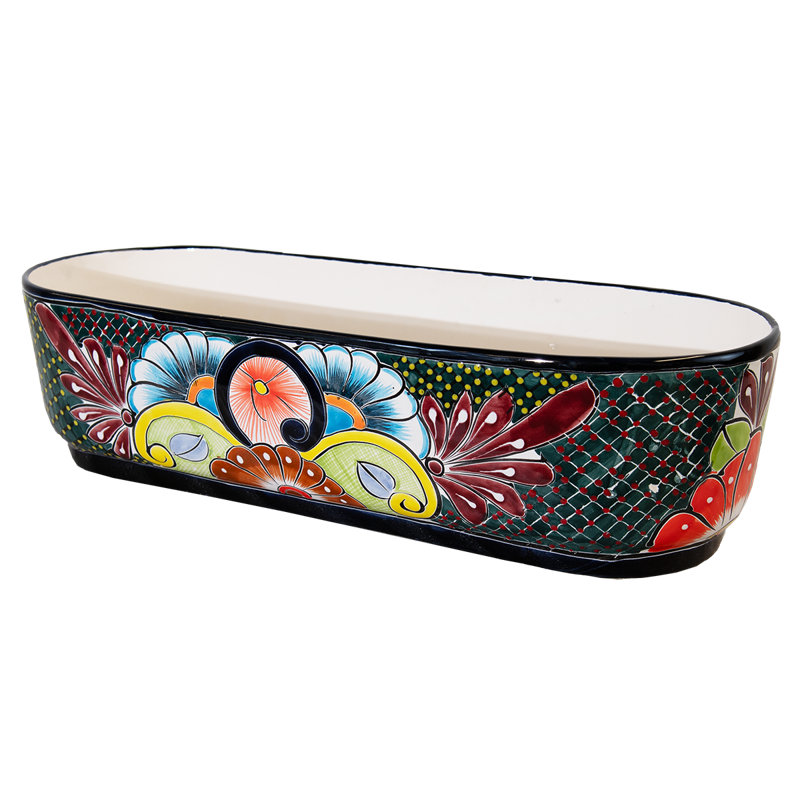 Pot à fleurs ovale Desert Bloom Talavera