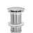 Pop-up Drain and Mounting Ring For Glass Sink Chrome Brass Renovators Supply