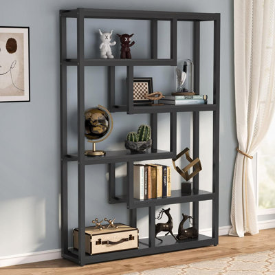 69.29" 6-Tier Industrial Etagere Bookcase with 6 Tier Open Shelves Organizer for Living Room, Bedroom