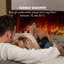 Studio Klarstein 93cm W White Electric Fireplace